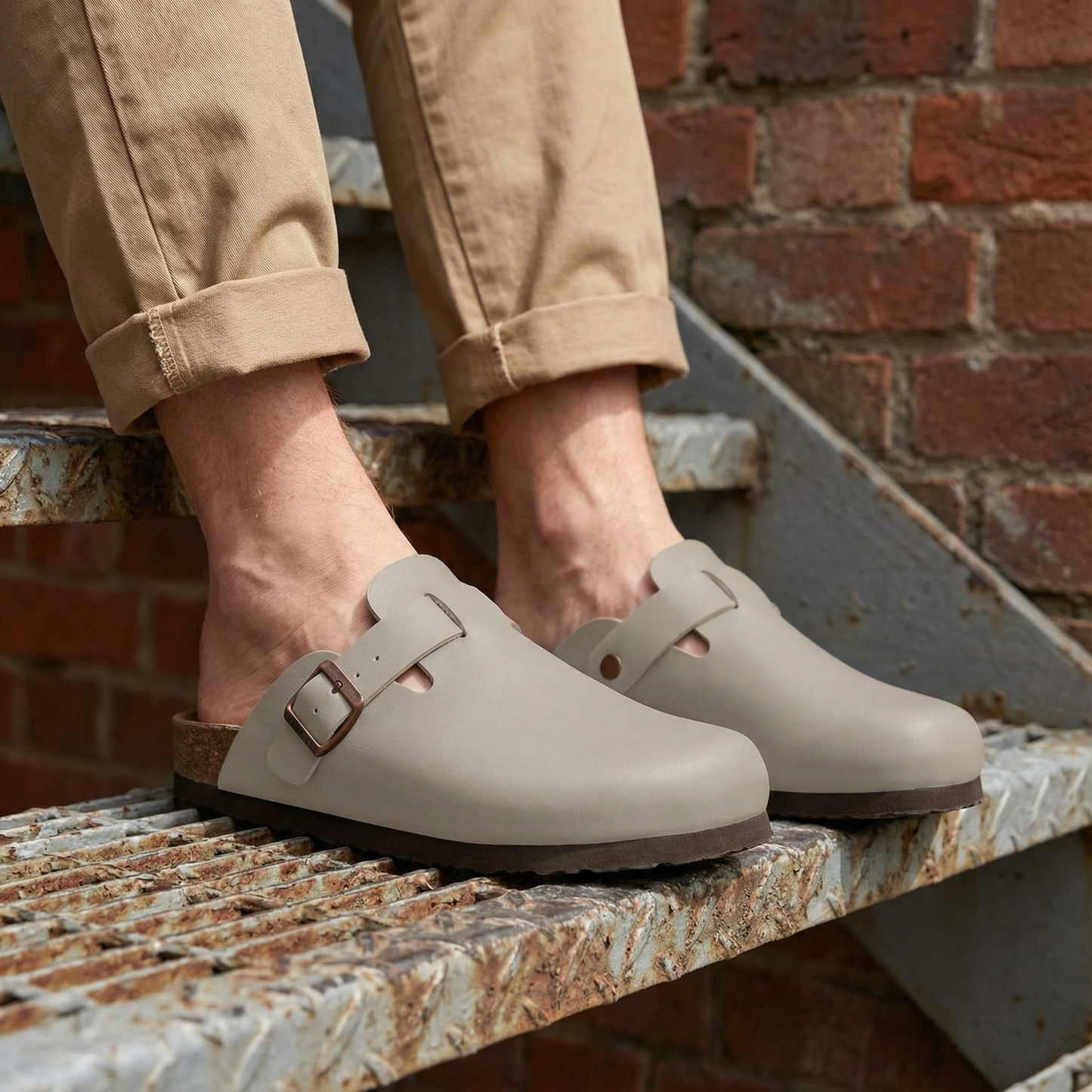 Smooth Vegan Leather Clogs