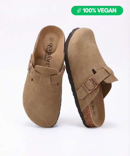 100% Vegan Suede Clogs