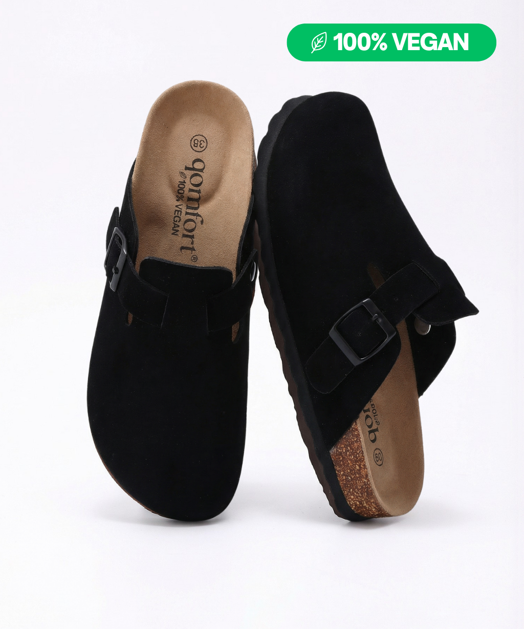 100% Vegan Suede Clogs