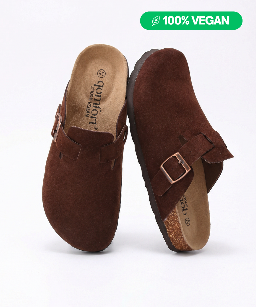 100% Vegan Suede Clogs