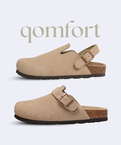 Genuine Suede Backstrap Clogs