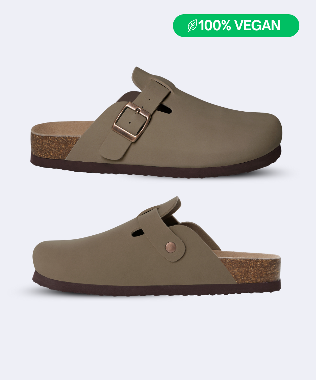 Smooth Vegan Leather Clogs