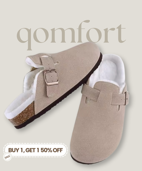 Fur-lined Suede Clogs