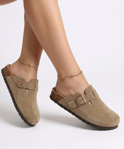 100% Vegan Suede Clogs