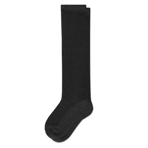Padded Easy-Stretch Knee High Socks – Black