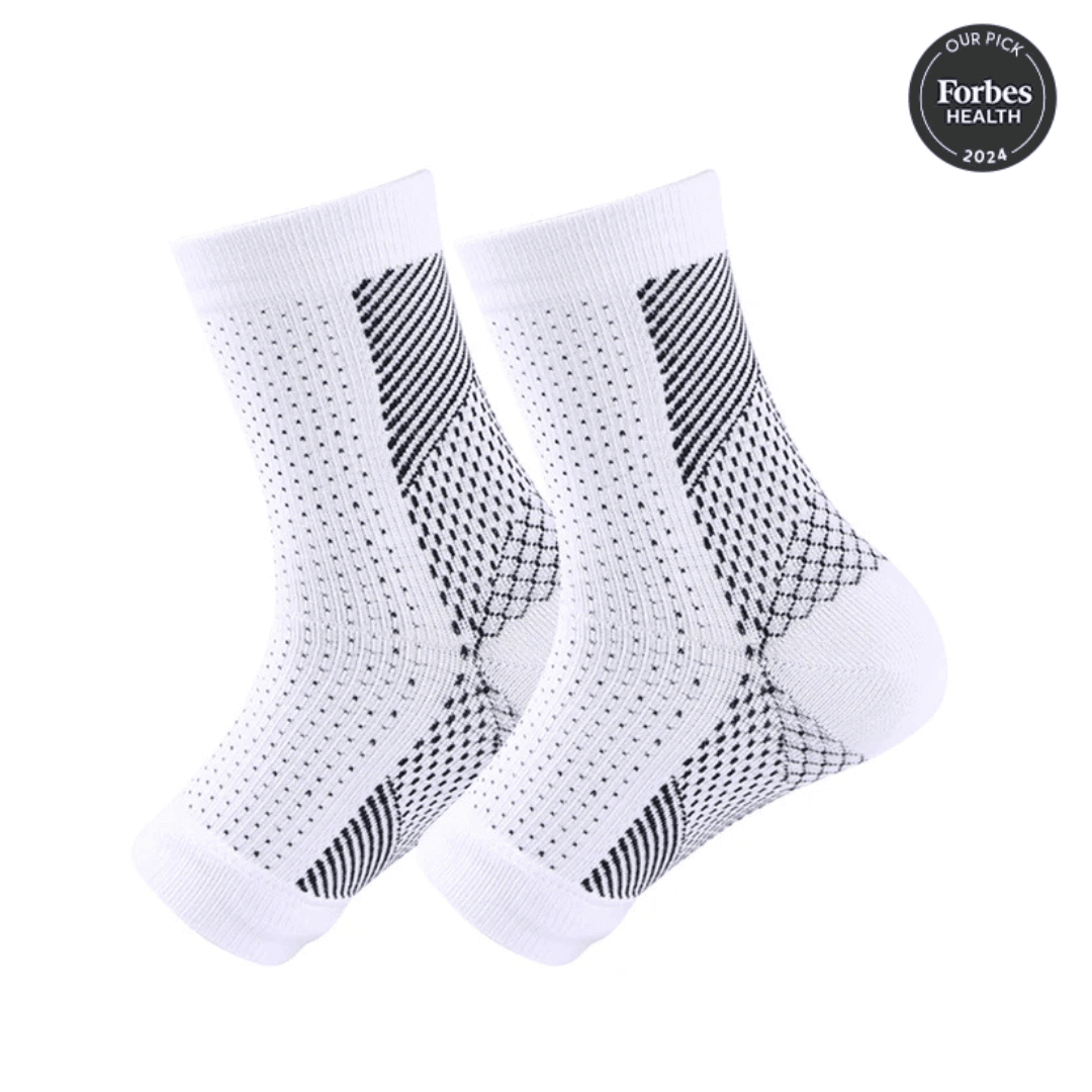 Black Red Orthopedic Socks